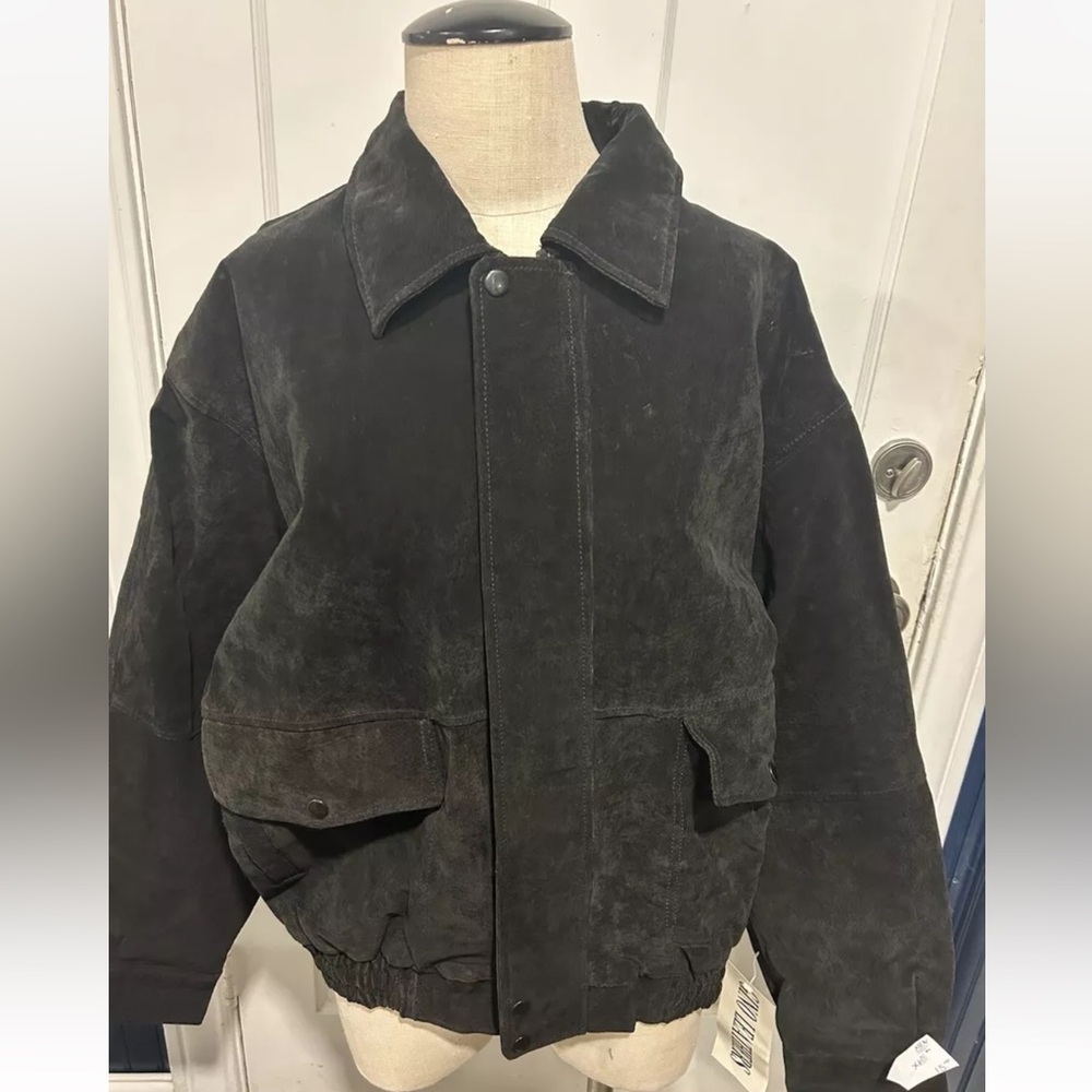 NWT 80’s Gino leather suede coat.sz XL